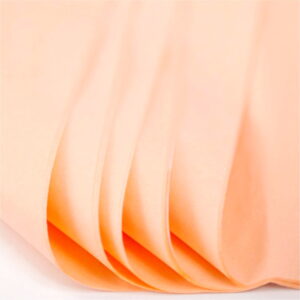 500 Sheets Acid Free Tissue Paper 500x750mm 17gsm Peach