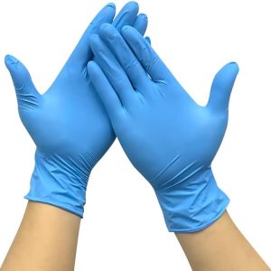 Blue Nitrile Powder Free Examination Nitrile Disposable Gloves-MEDIUM 1000/ctn