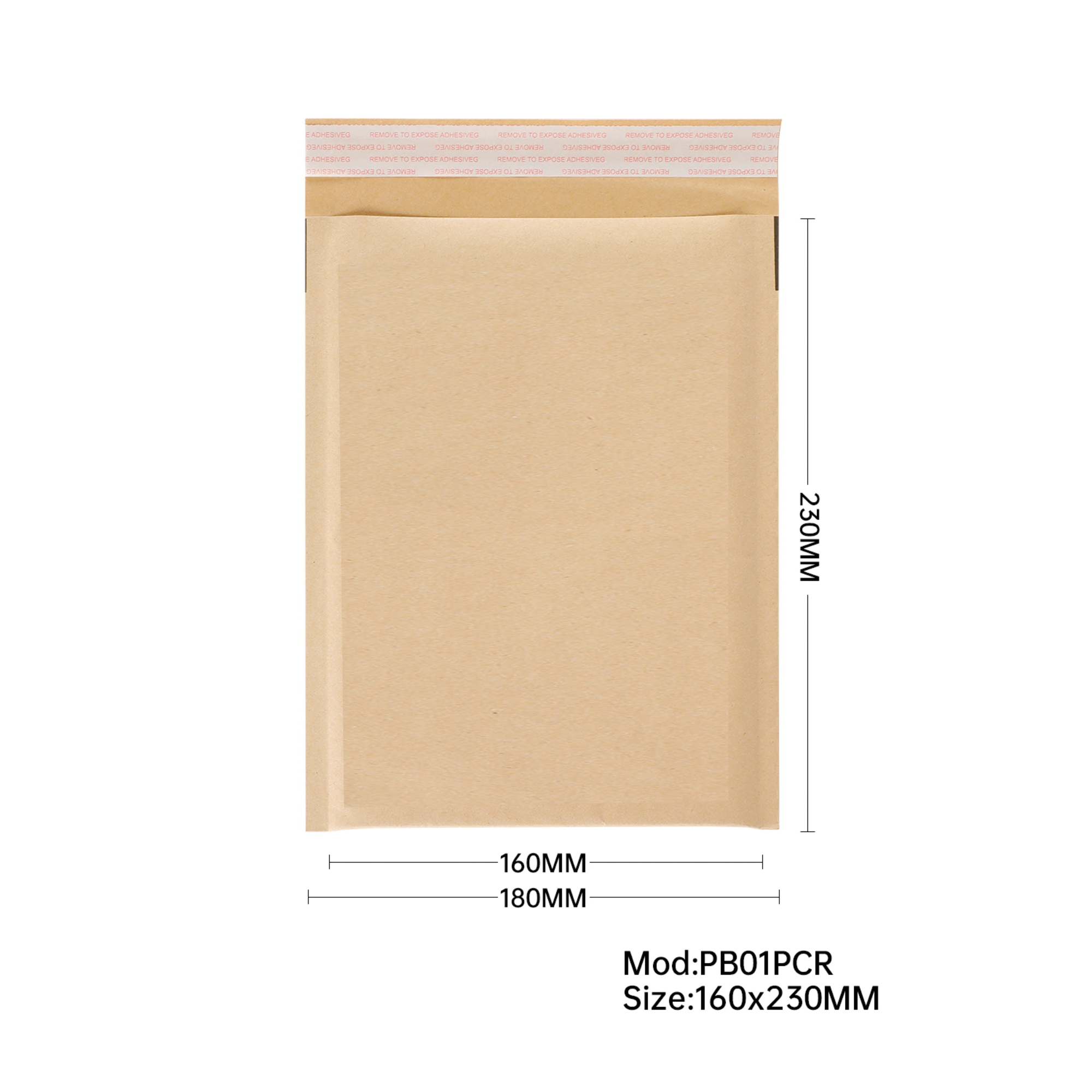 Kraft Bubble Mailers 160x230mm 75% PCR Bubble Lining - 200pcs Kraft Bubble Mailers 160x230mm 75% PCR Bubble Lining - 200pcs