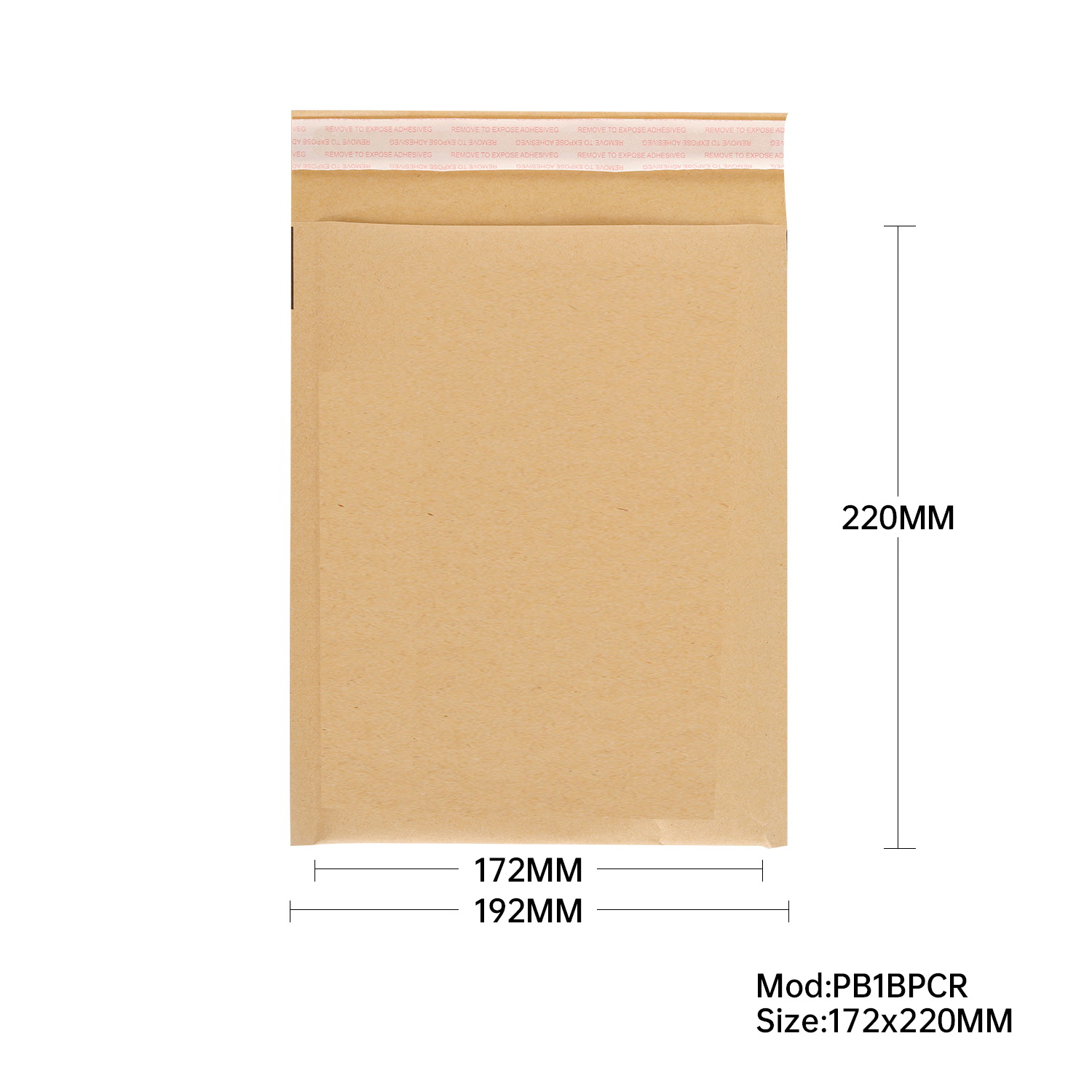 Kraft Bubble Mailers 172x220mm 75% PCR Bubble Lining - 200pcs Kraft Bubble Mailers 172x220mm 75% PCR Bubble Lining - 200pcs