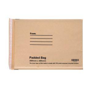 100pcs 360x485mm Bubble Padded Mailer 75% Post-consumer recycled kraft envelope