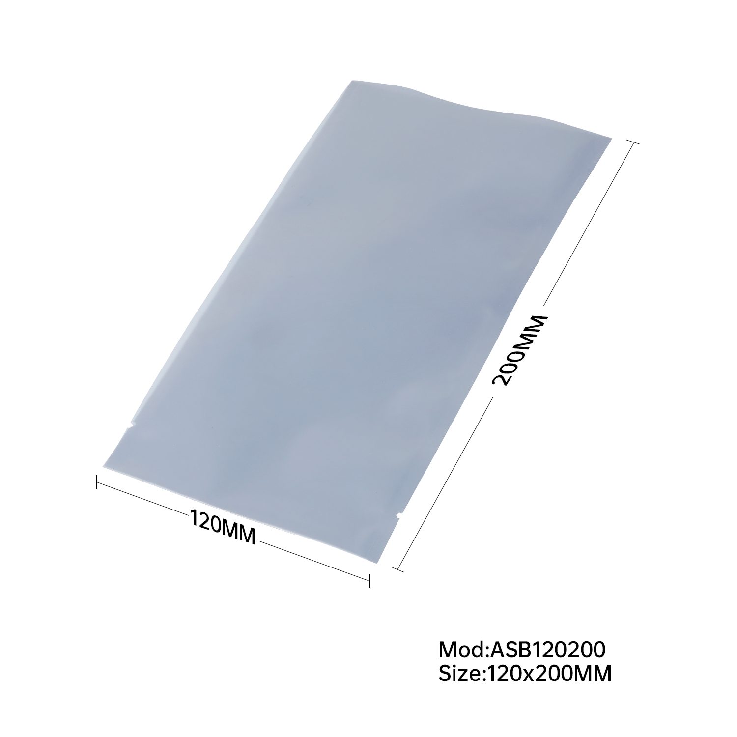 120x200mm Anti Static Shielding Bag 75UM Heat Seal 500/pack 120x200mm Anti Static Shielding Bag 75UM Heat Seal 500/pack