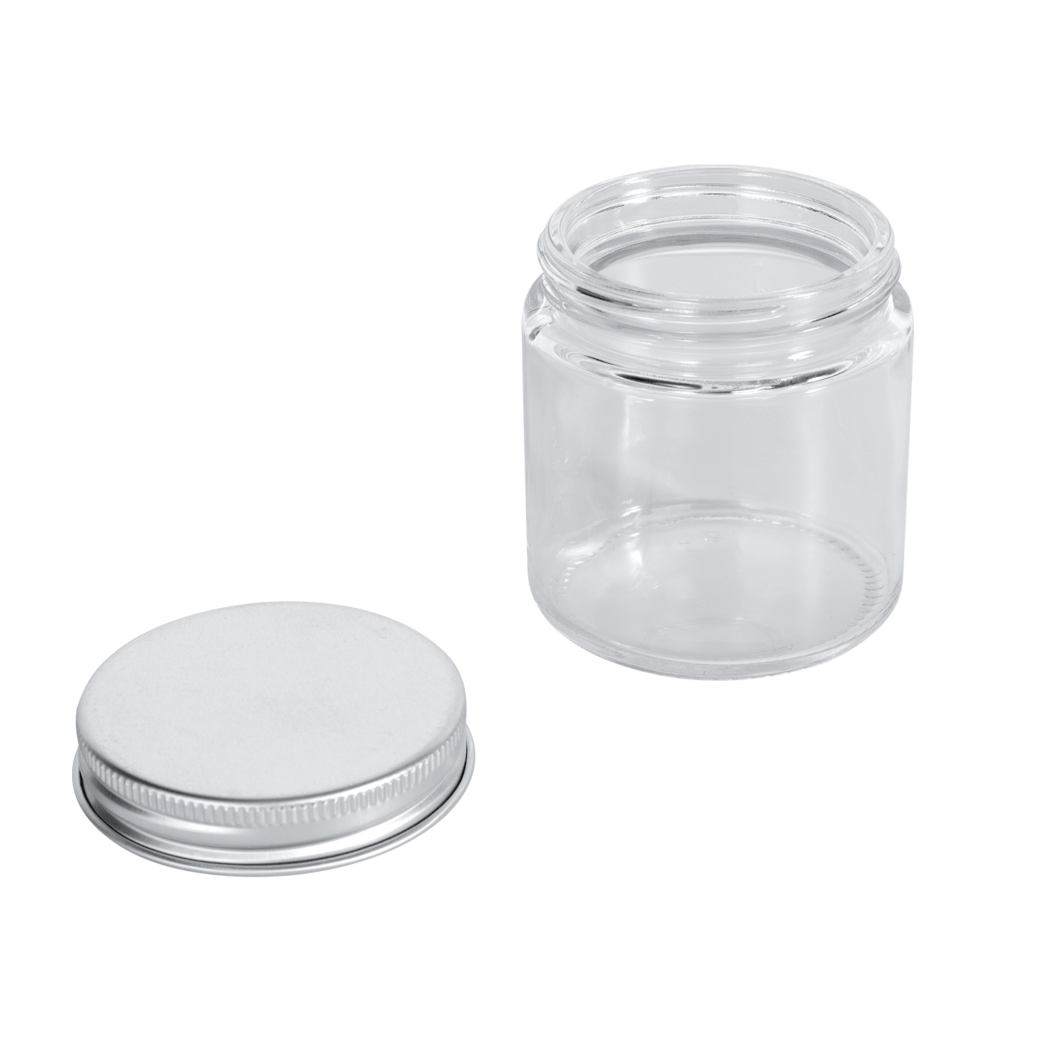 100ML Flint Glass Jar with Matte Silver Screw Lid 105PK/Ctn 100ML Flint Glass Jar with Matte Silver Screw Lid 105PK/Ctn