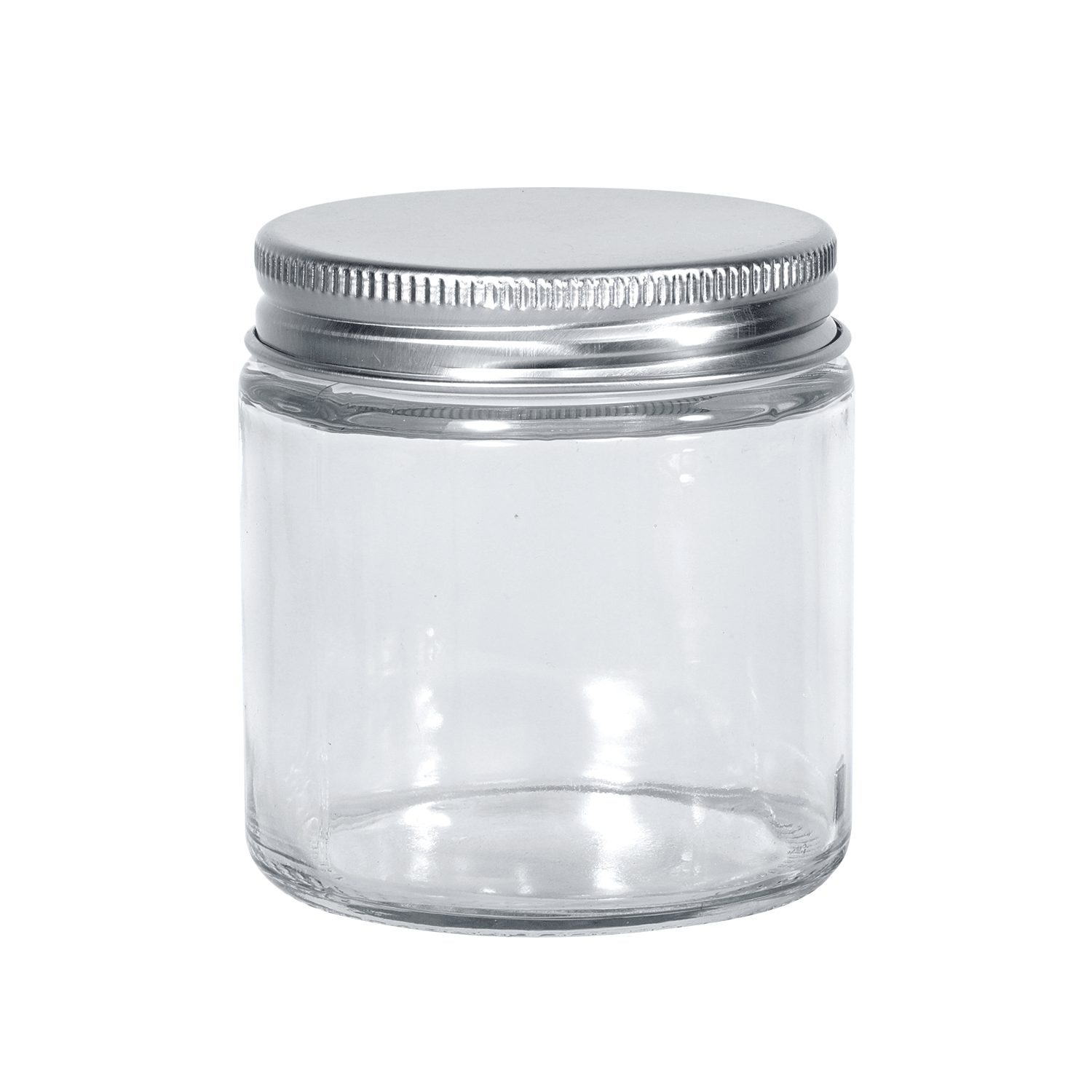100ML Flint Glass Jar with Matte Silver Screw Lid 105PK/Ctn 100ML Flint Glass Jar with Matte Silver Screw Lid 105PK/Ctn
