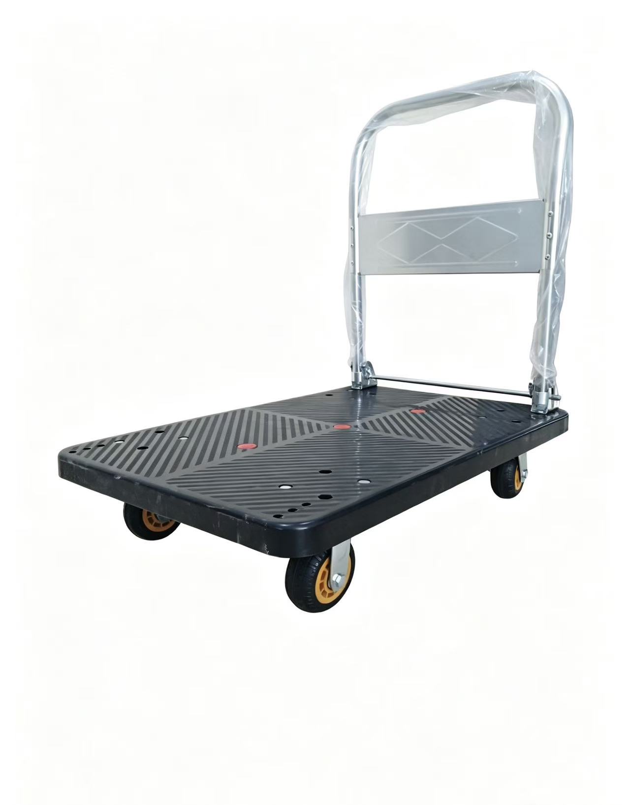375kg Loading Capacity Platform Trolley 900 x 600mm Black 375kg Loading Capacity Platform Trolley 900 x 600mm Black